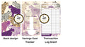 Goal Tracker and Savings Tracker Bundle cash