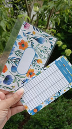 Floral collection A6 cash envelope and budget tracker bundle set of 4