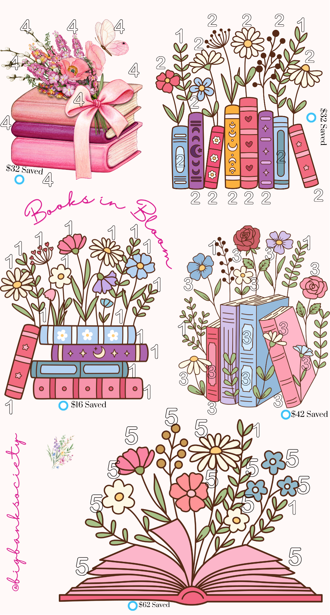 Books in Bloom Savings challenge