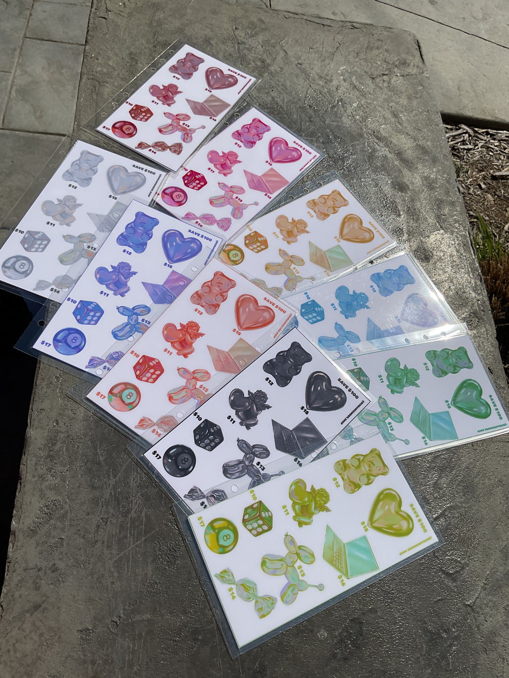 Gummy Bear $1000 savings challenge Bundle Cash Envelopes